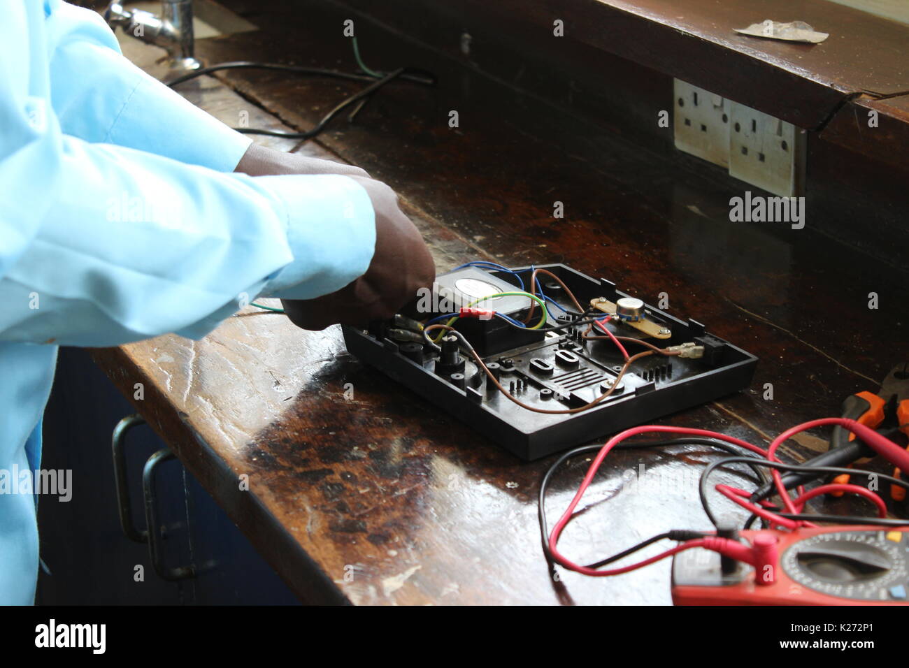 biomedical engineering in Africa Stock Photo