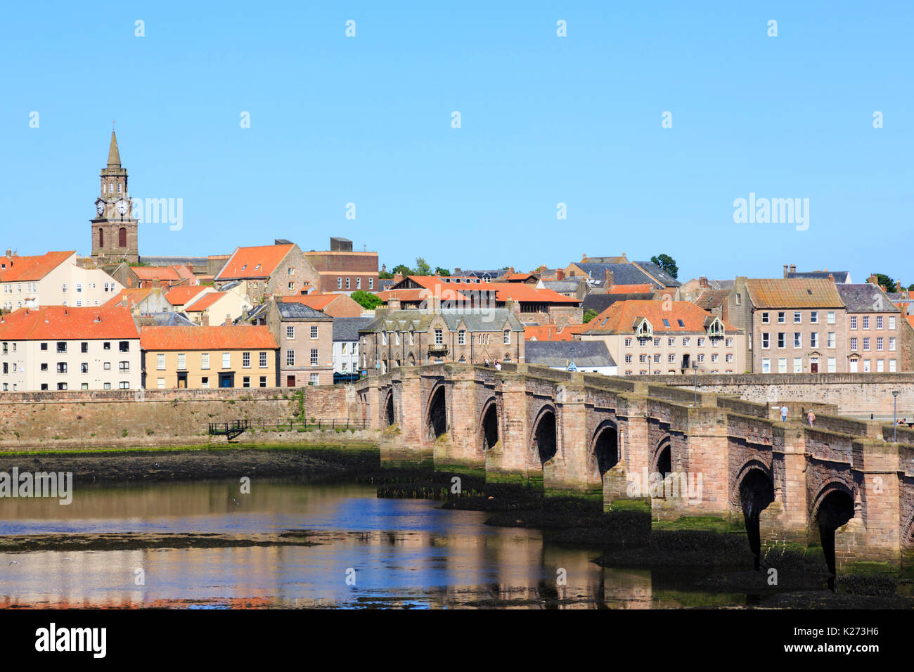 Berwick upon Tweed. Englands most northerly town. Stock Photo