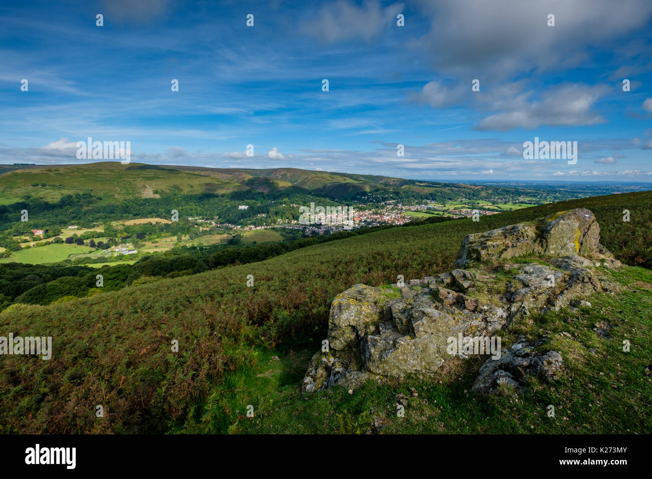 Church Stretton and the Long Mynd, Shropshire, UK Stock Photo Alamy