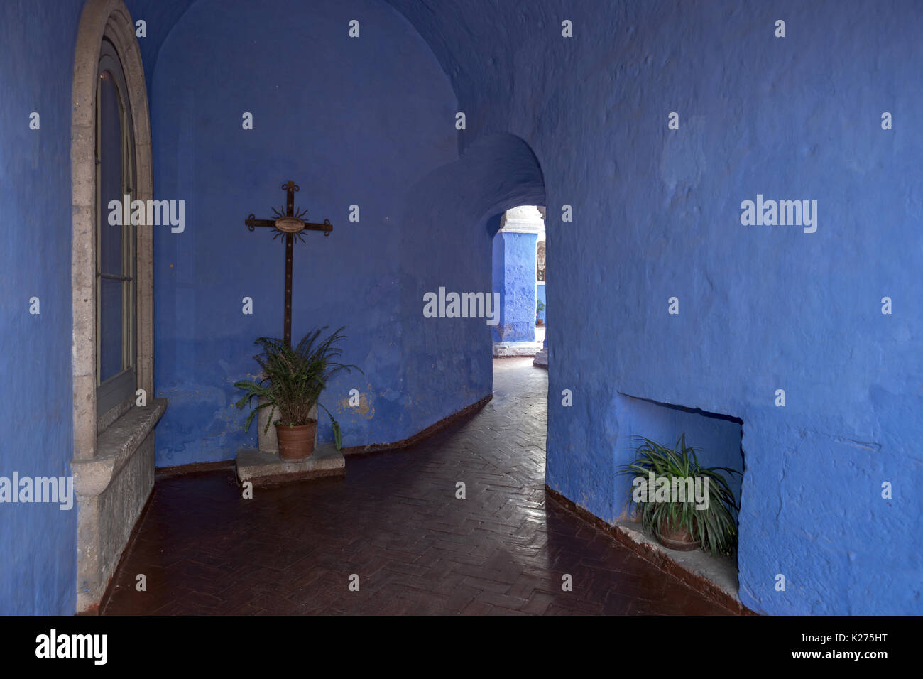 Convento de Santa Catalina (Convent of St. Catherine) 1579 cloisters Arequipa Peru Stock Photo