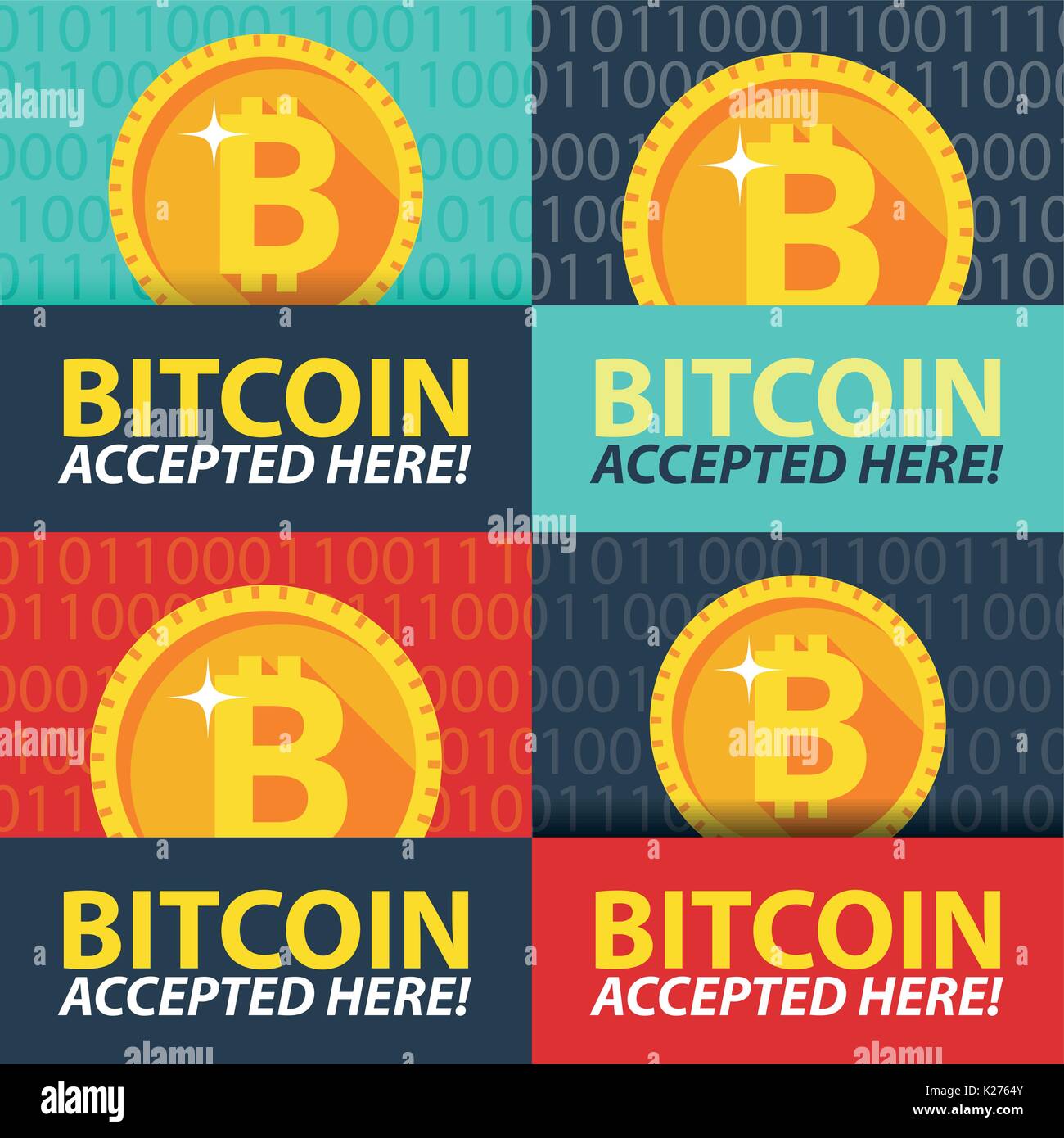 bitcoin accepted here sticker