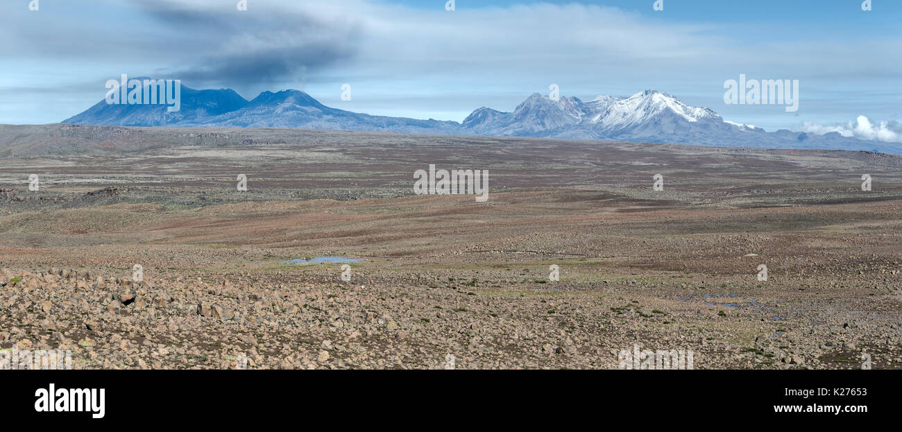 View from Mirador de los Andes (Andes Lookout point) Patapampa Peru