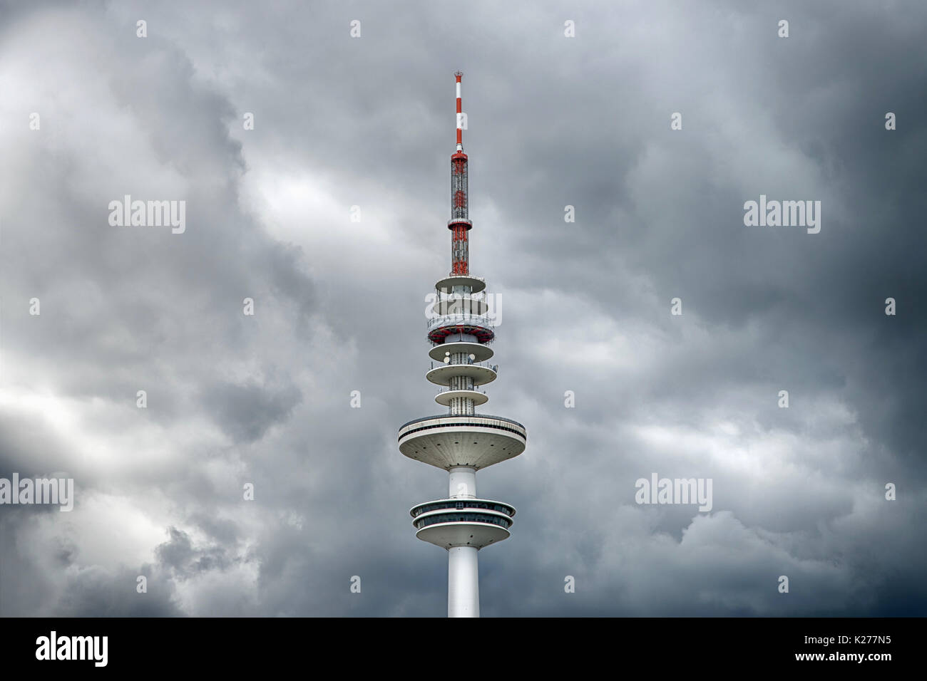 Television tower in Hamburg, Germany Stock Photo