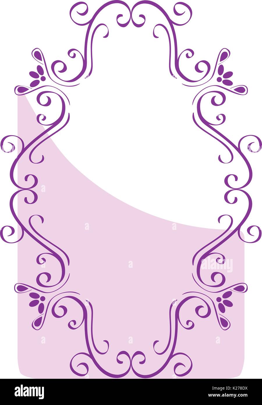Elegant Victorian style frame vector illustration design Stock Vector ...