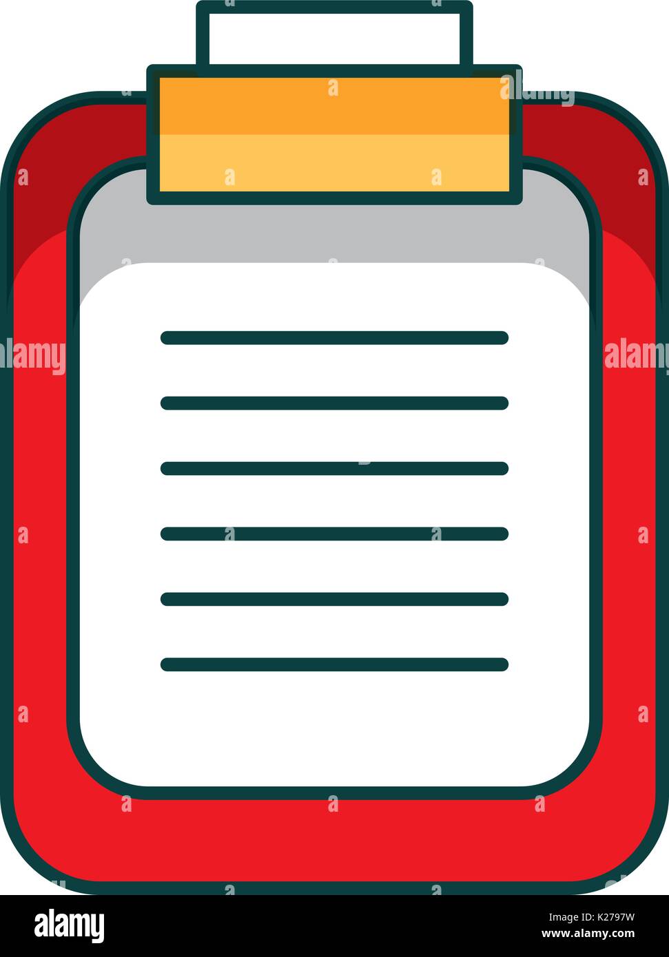 paper clipboard isolated icon Stock Vector Image & Art - Alamy