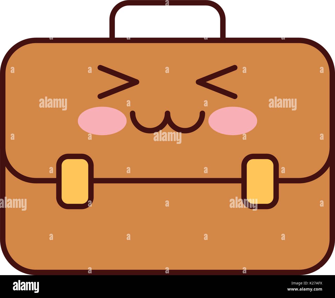 portfolio briefcase kawaii character Stock Vector Image & Art Alamy