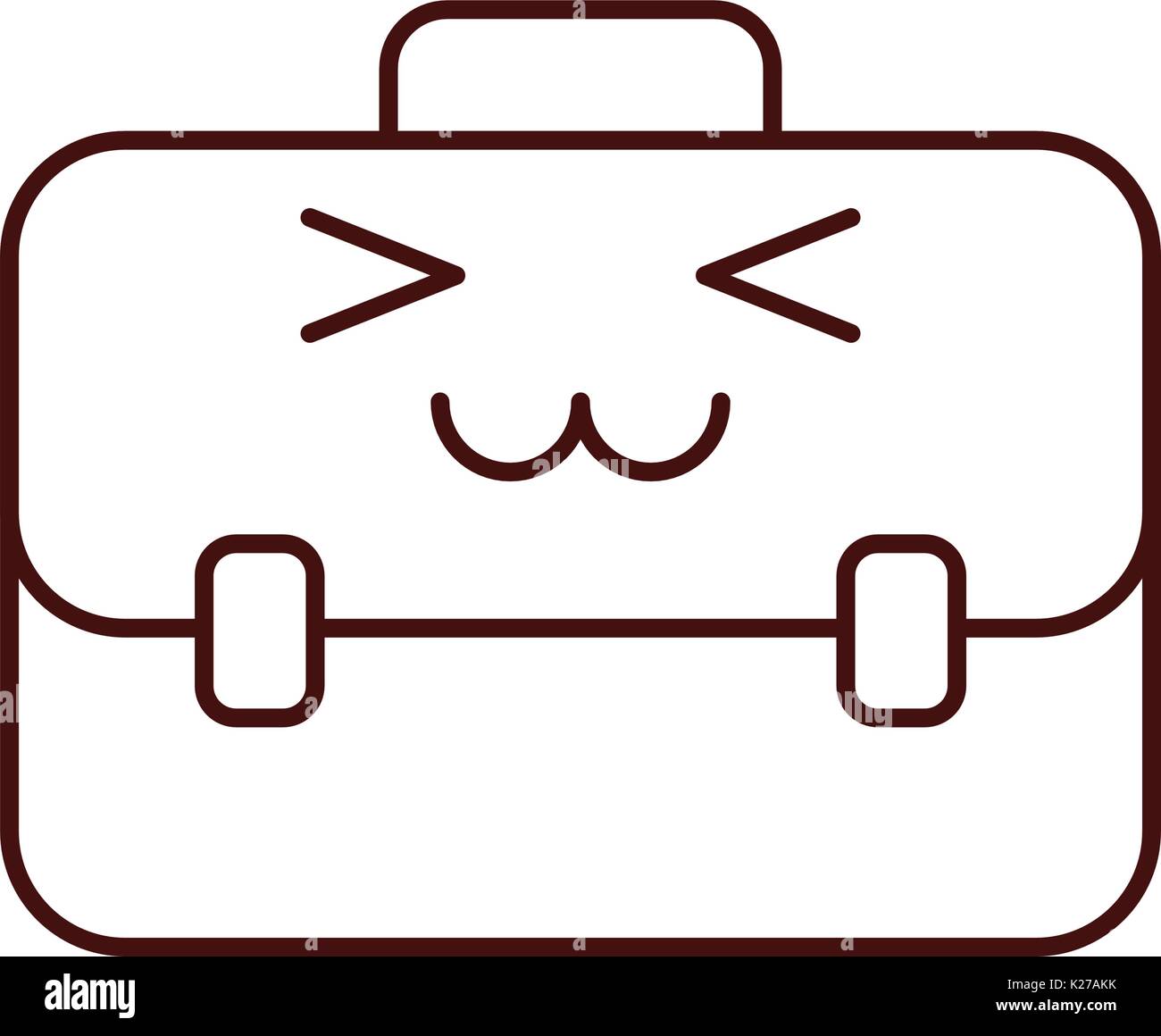 portfolio briefcase kawaii character Stock Vector Image & Art Alamy
