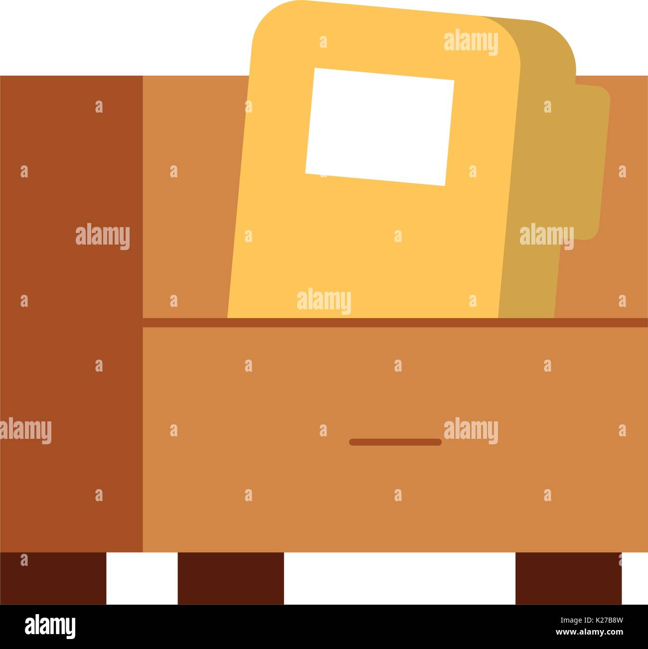 office drawer with folder Stock Vector Image & Art - Alamy