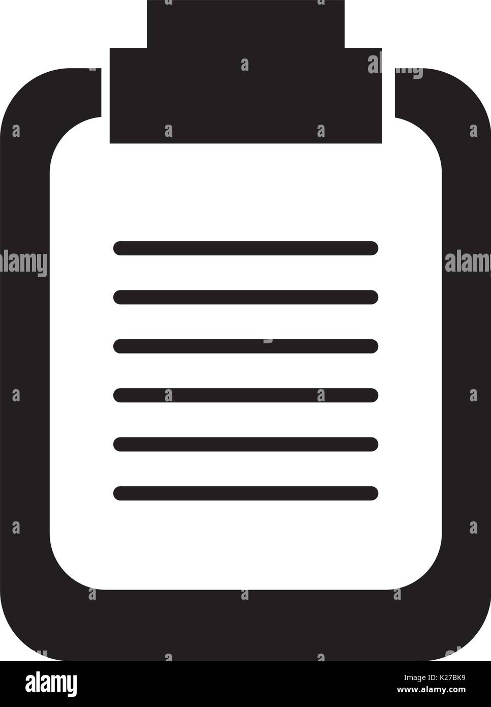 paper clipboard isolated icon Stock Vector Image & Art - Alamy
