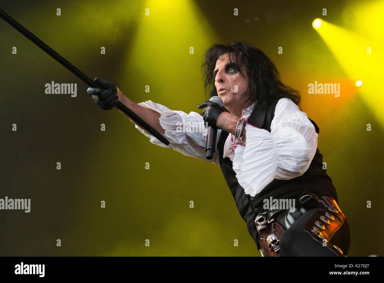 Alice Cooper performing live in front of 20,000 fans at Liseberg