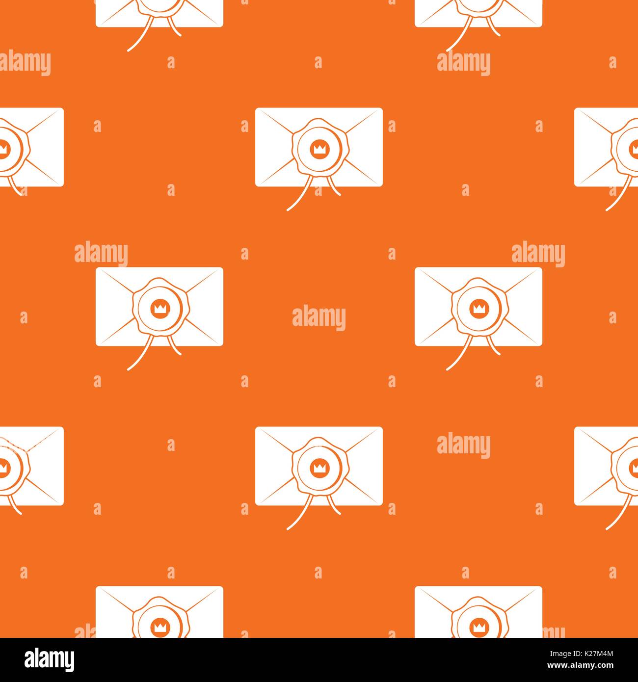 Envelope with wax seal pattern seamless Stock Vector Image & Art - Alamy