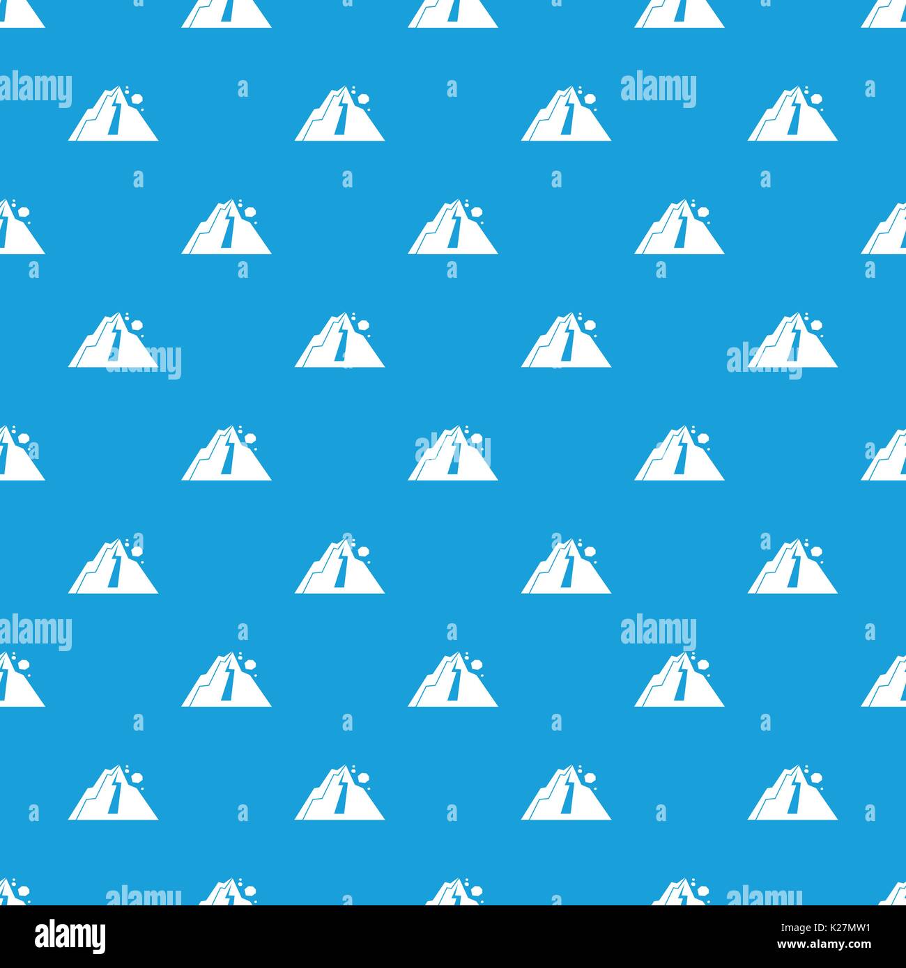 Rockfall pattern seamless blue Stock Vector