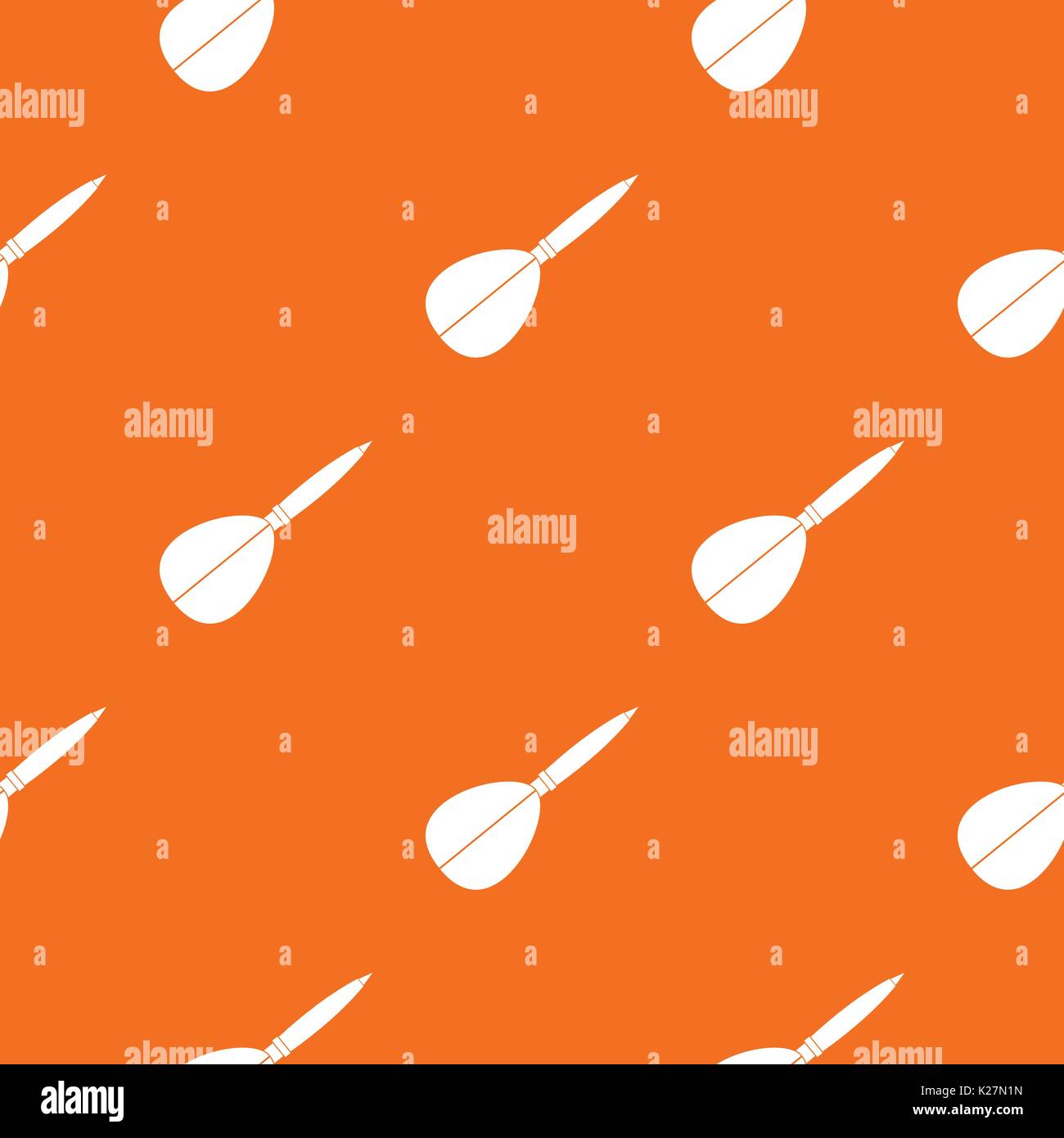 Arrow to play dart pattern seamless Stock Vector