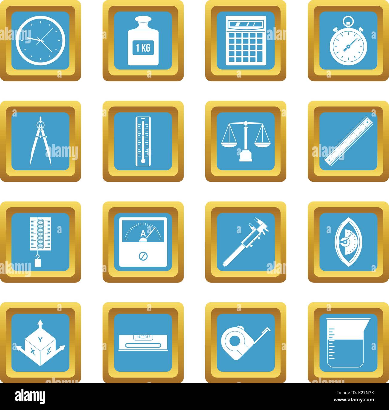 Tape measure building level Stock Vector Images - Alamy