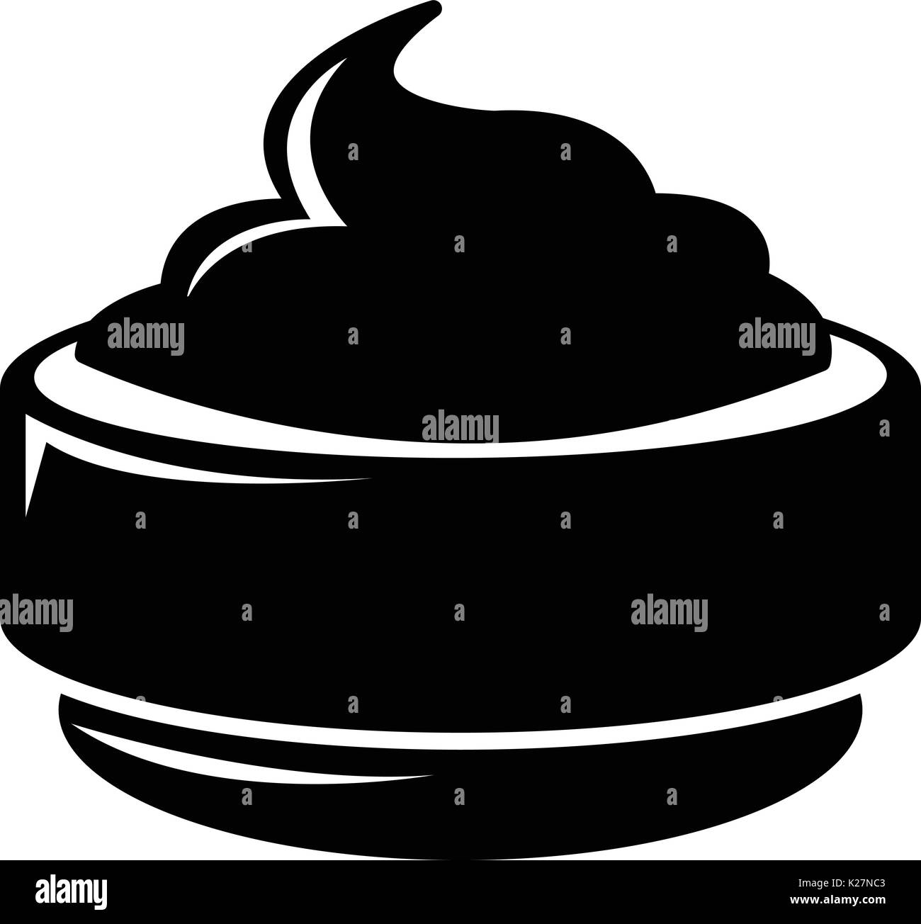 Ice cream icon, simple black style Stock Vector Image & Art - Alamy