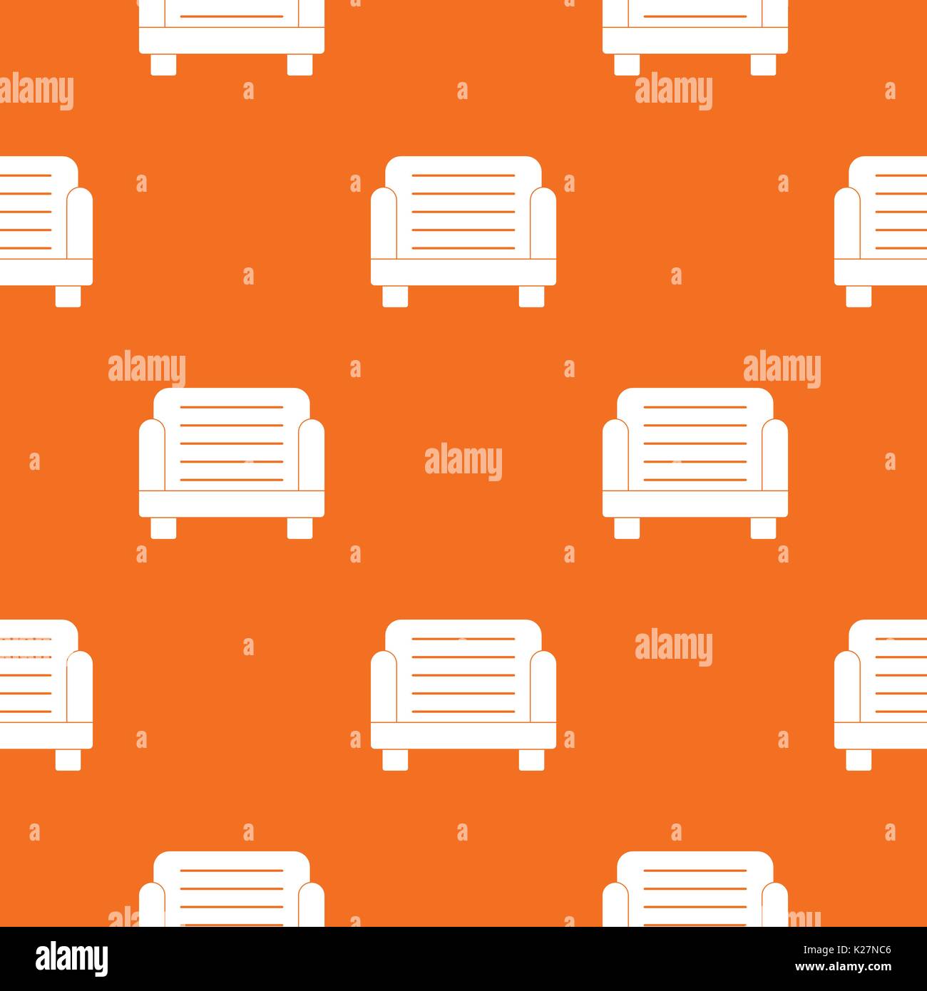 Armchair pattern seamless Stock Vector