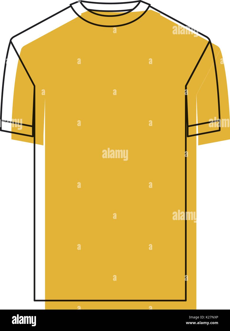 Download Tshirt T Shirt Yellow Stock Vector Images Alamy PSD Mockup Templates