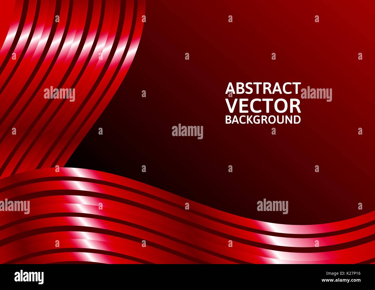 Red curve abstract vector background with copy space Stock Vector Image &  Art - Alamy