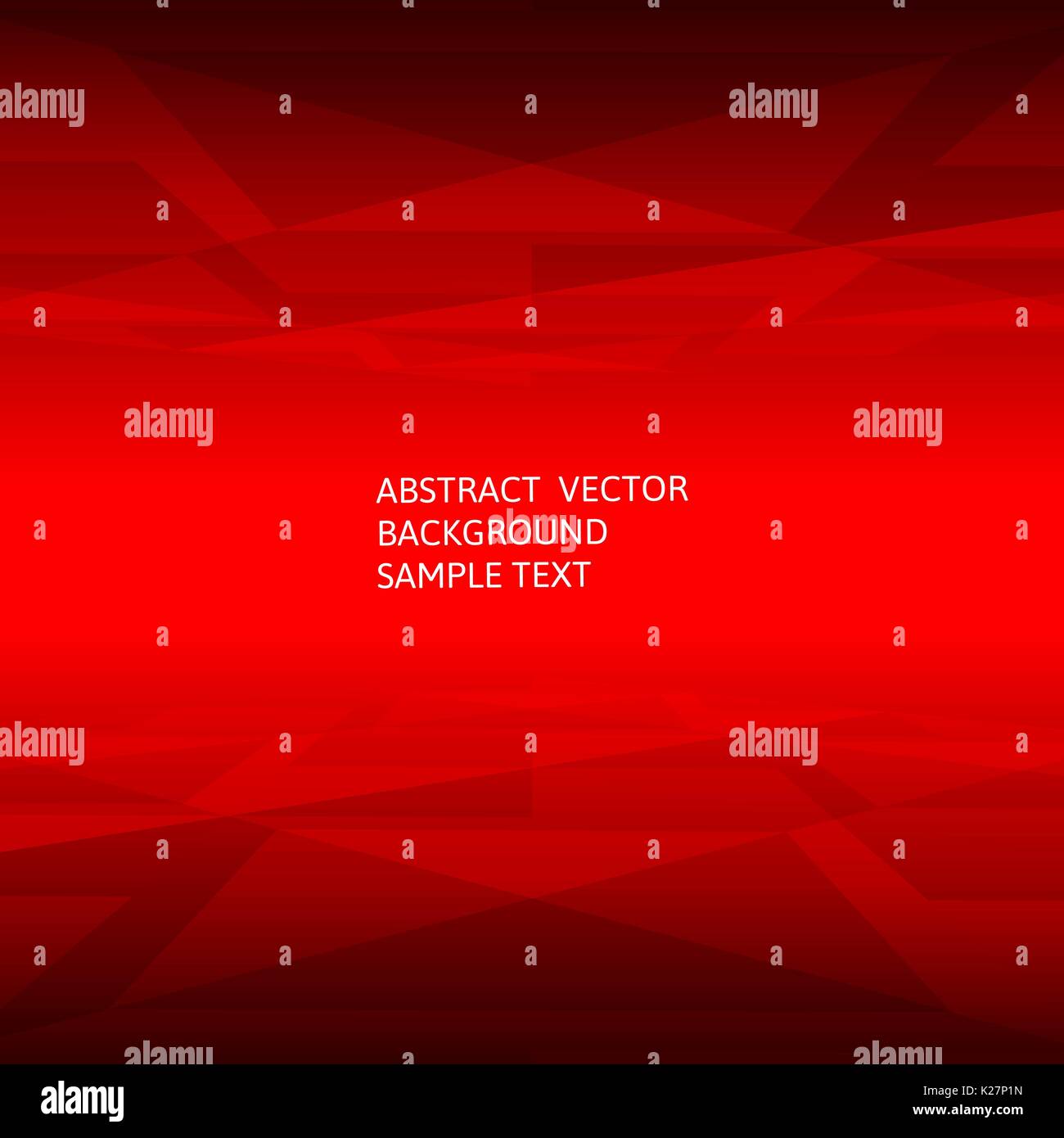 Abstract red geometric polygonal background with copy space. Stock Vector