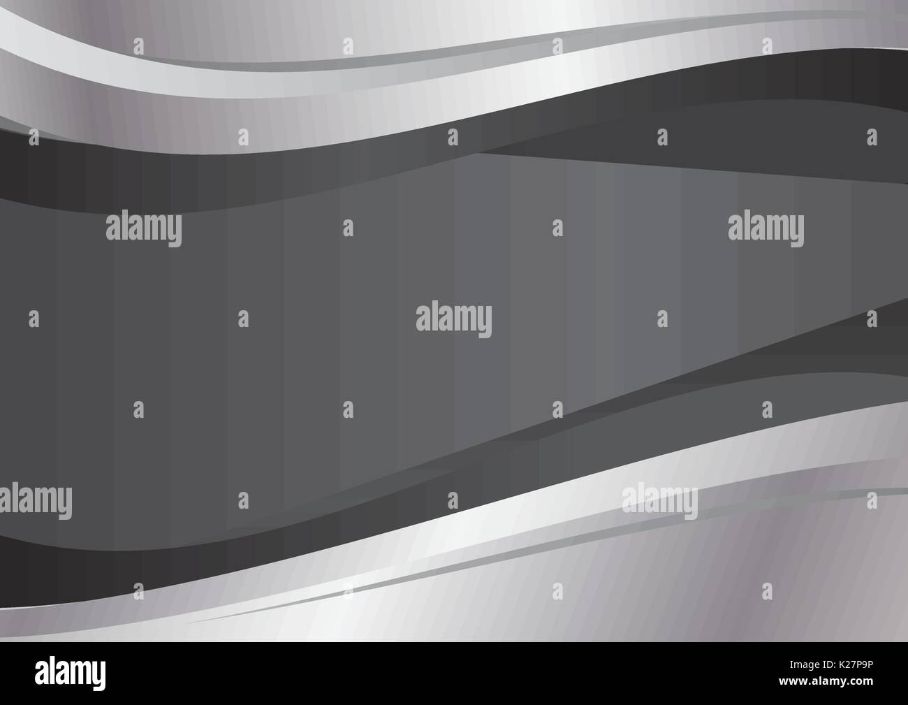 Gray and silver wave abstract vector background Stock Vector Image ...