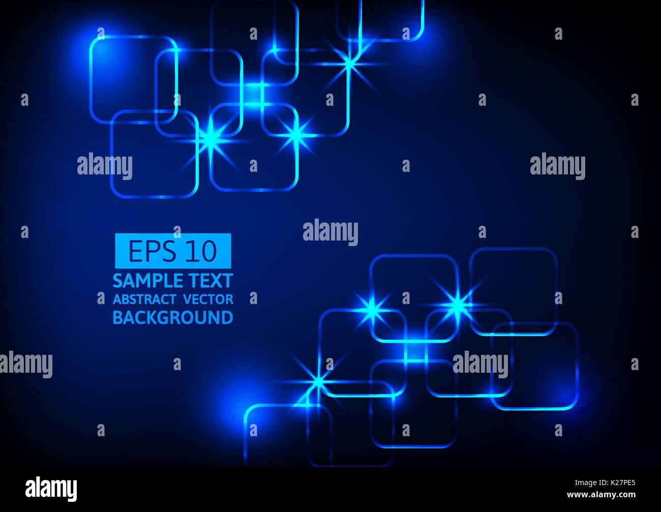 Blue light technology abstract background, Abstract digital concept Stock Vector