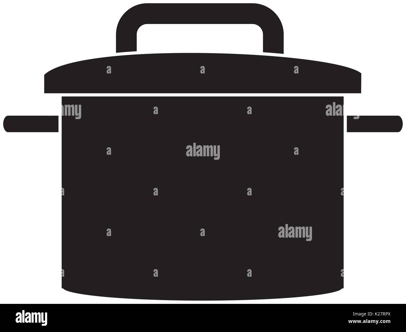 cooking pot icon over white background vector illustration Stock Vector ...