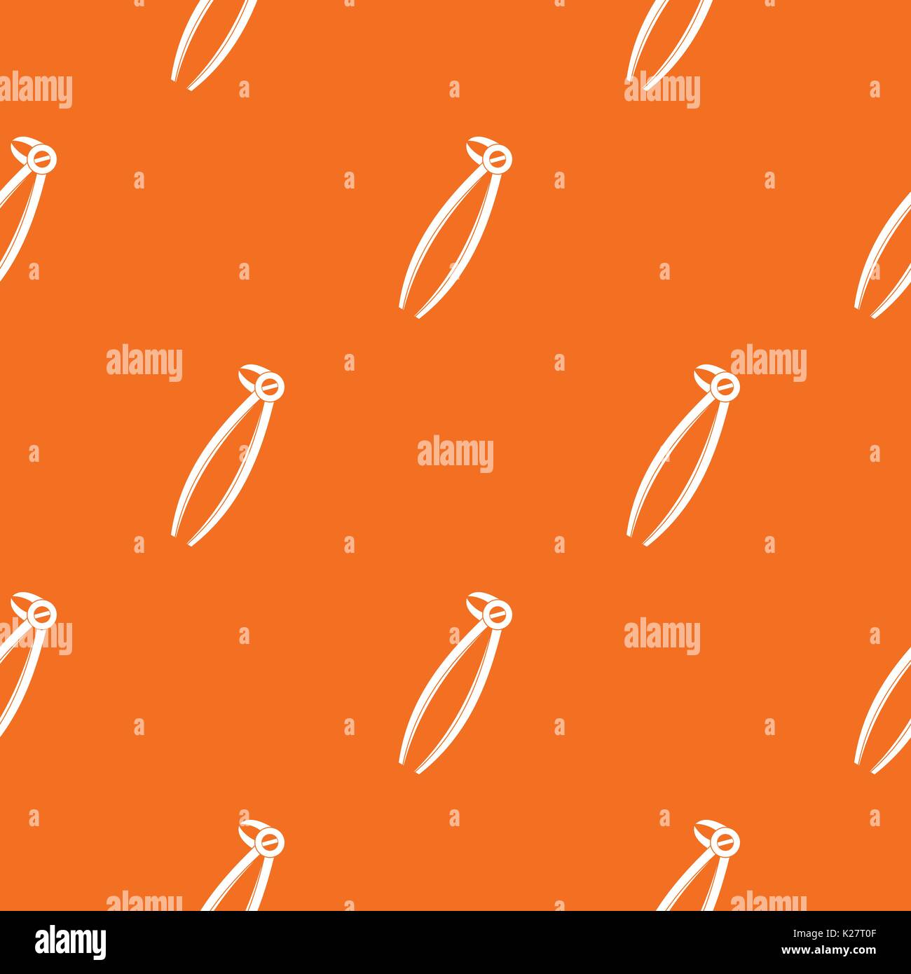Tooth dentist forceps pattern seamless Stock Vector