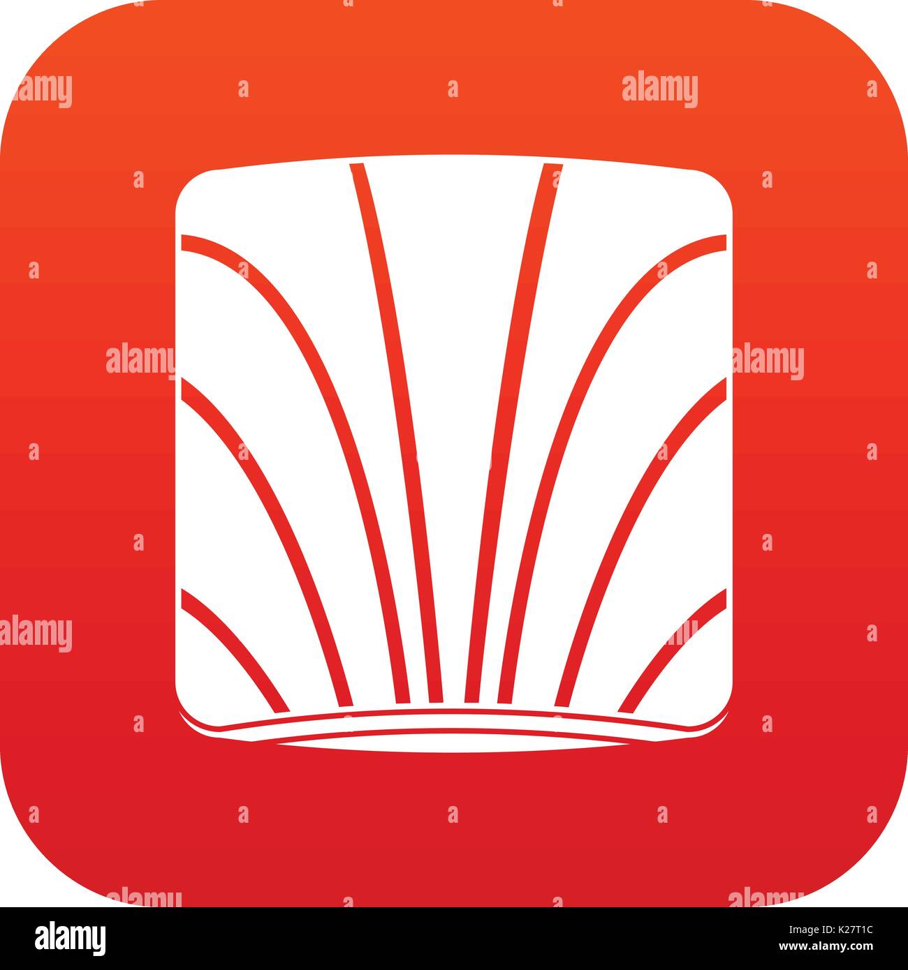 Piece of salmon icon digital red Stock Vector Image & Art - Alamy