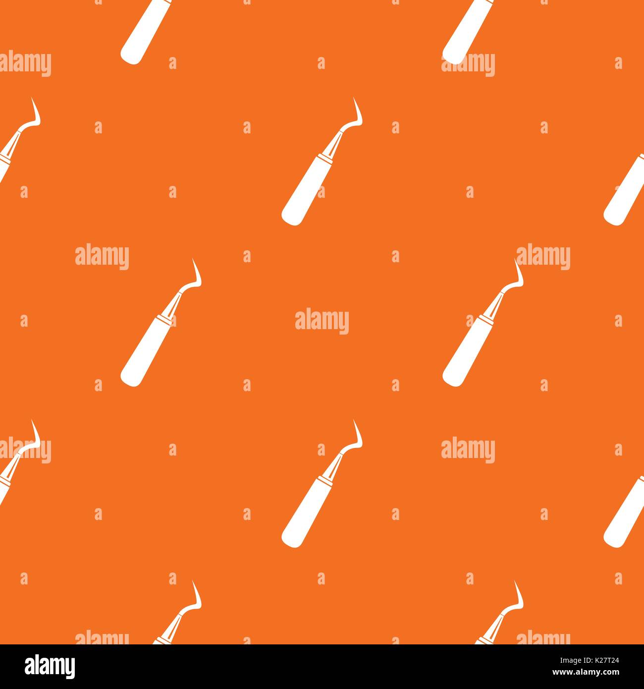 Dental probe pattern seamless Stock Vector