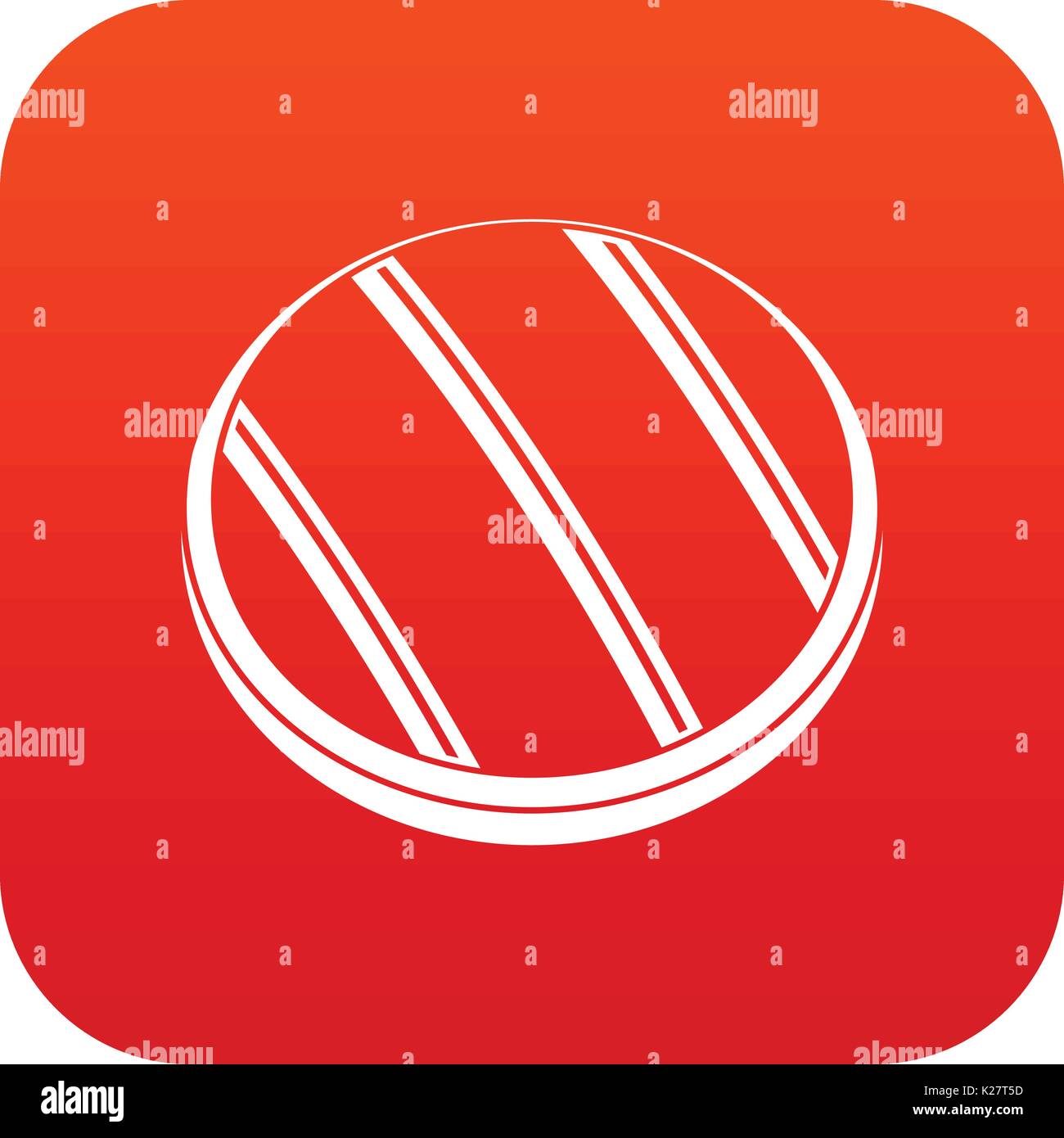 Grilled round beef steak icon digital red Stock Vector Image & Art - Alamy