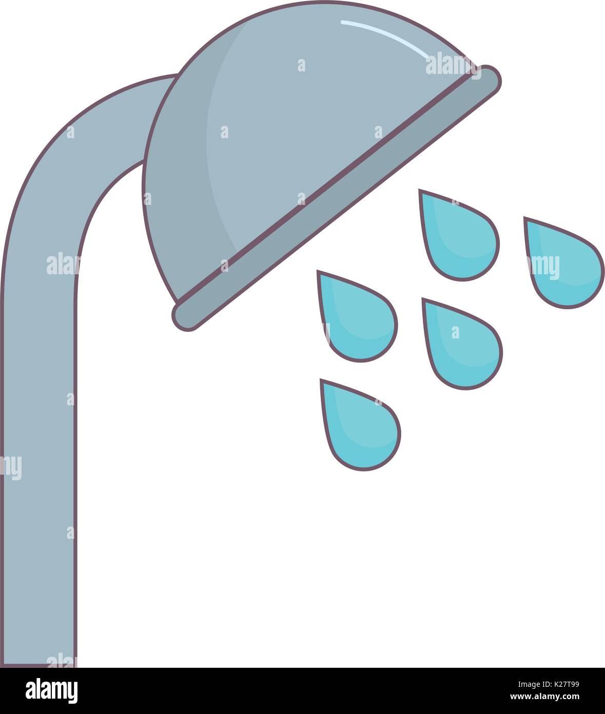 bath sprinkler icon over white background vector illustration Stock ...