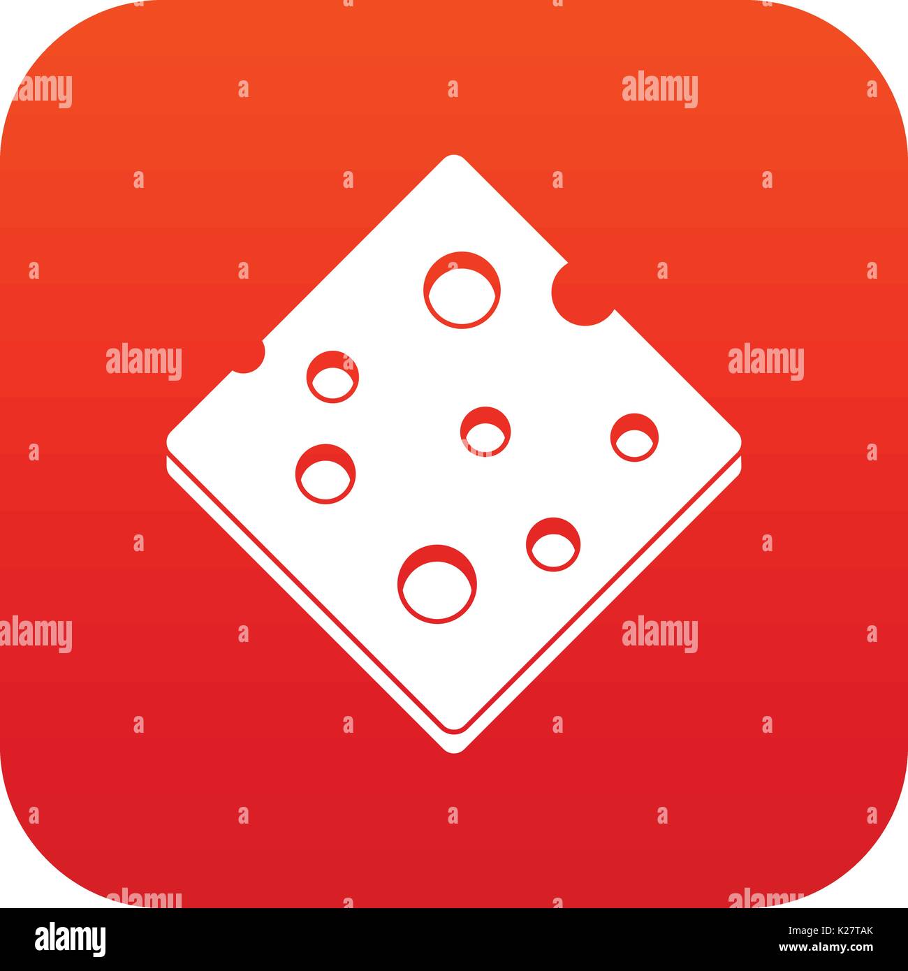 Cheese fresh block icon digital red Stock Vector Image & Art - Alamy