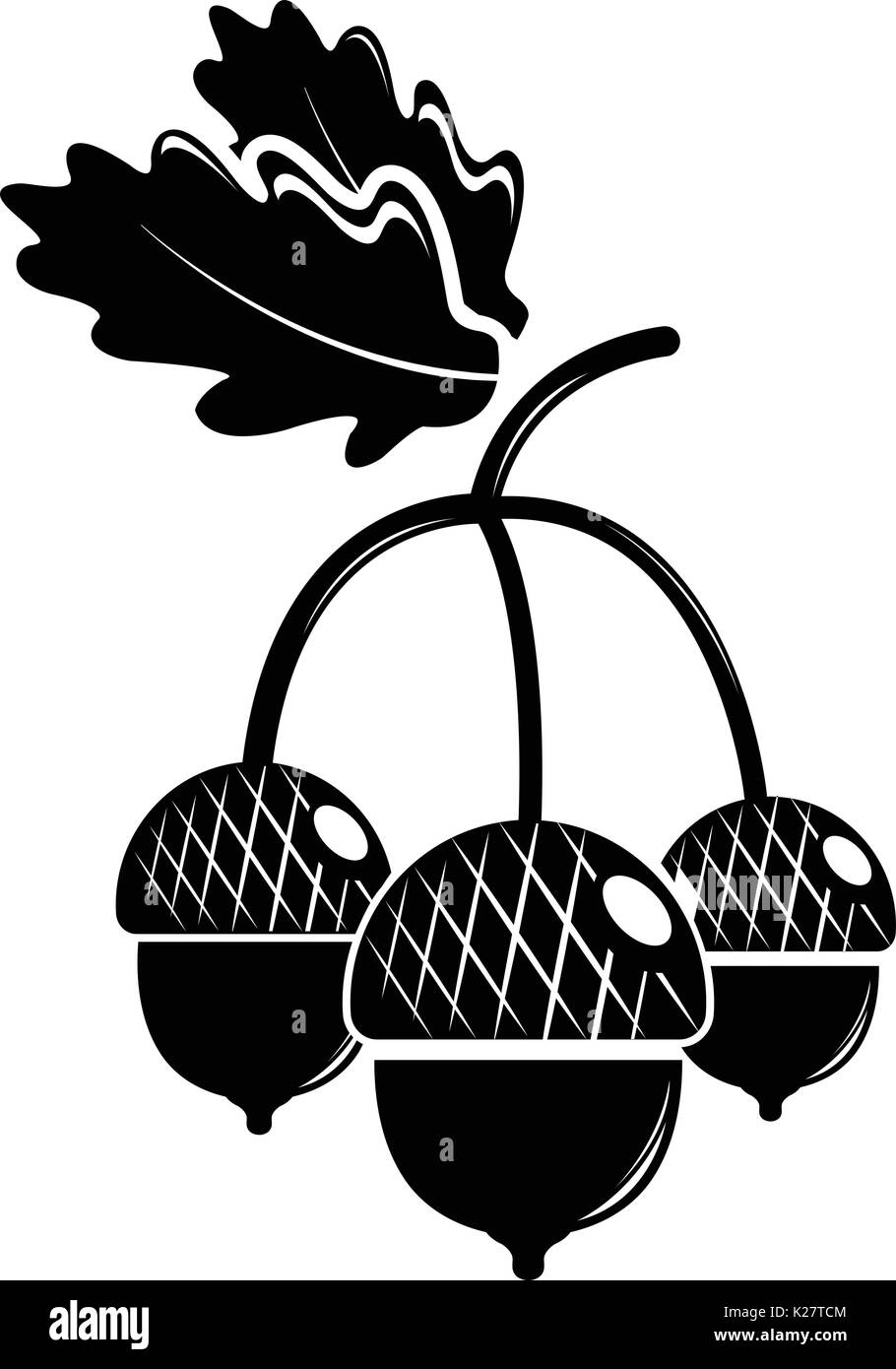 Acorn icon, simple black style Stock Vector Image & Art - Alamy