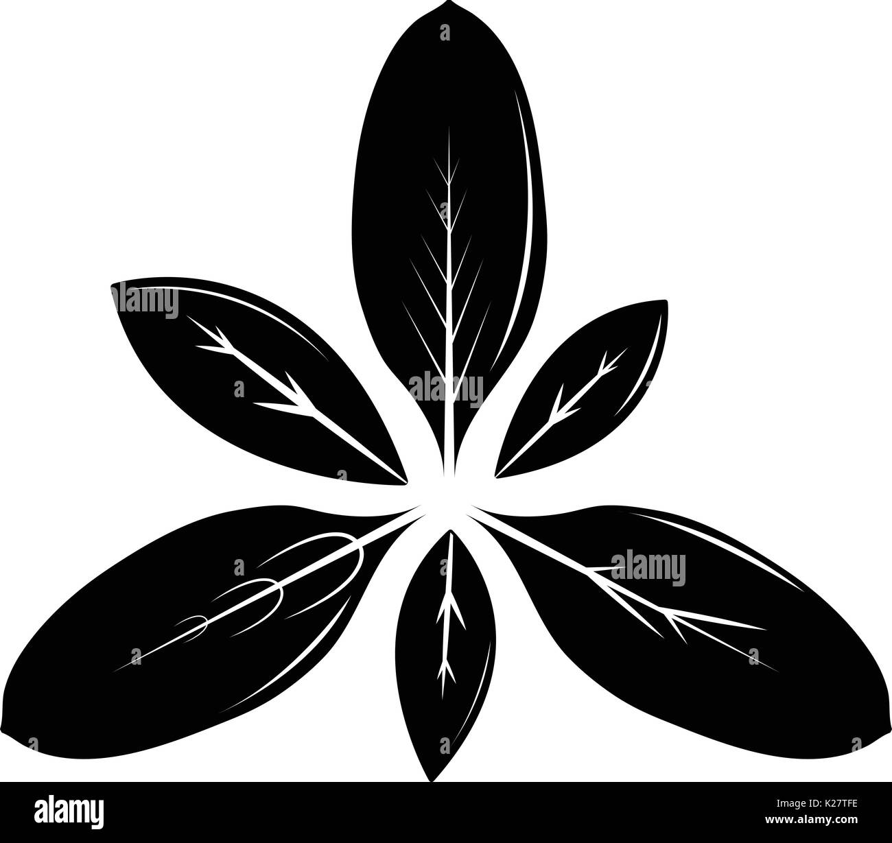 Leaf icon, simple black style Stock Vector Image & Art - Alamy