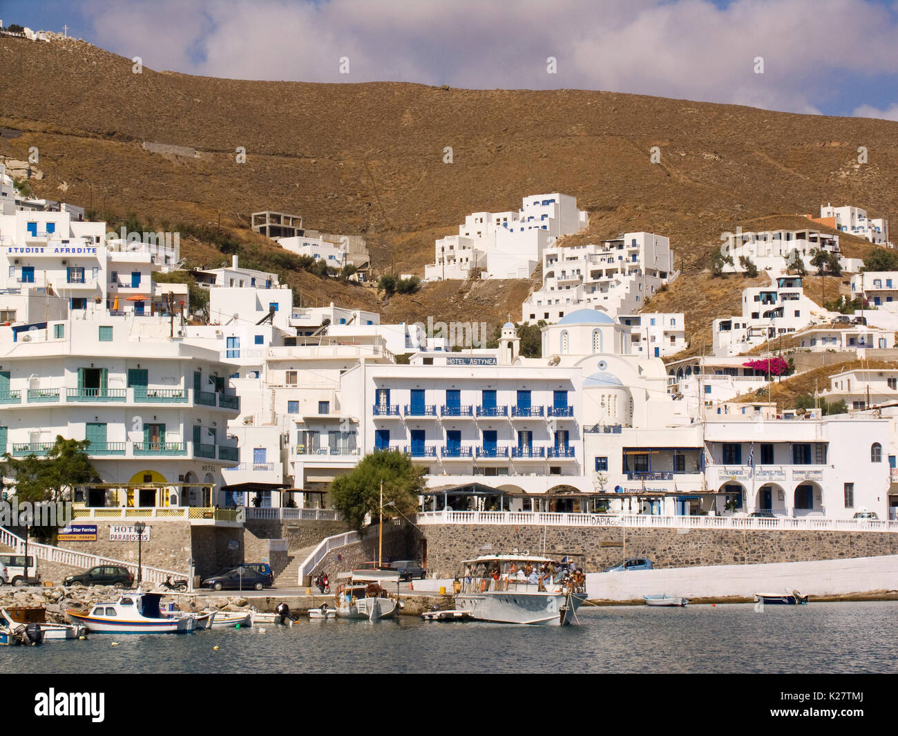 europe, greece, dodecanese, astypalea island, chora Stock Photo