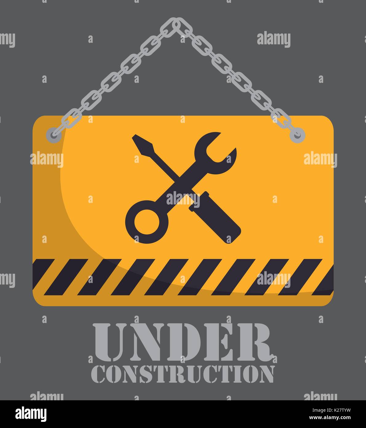 repair tools sign icon over gray background colorful design vector ...