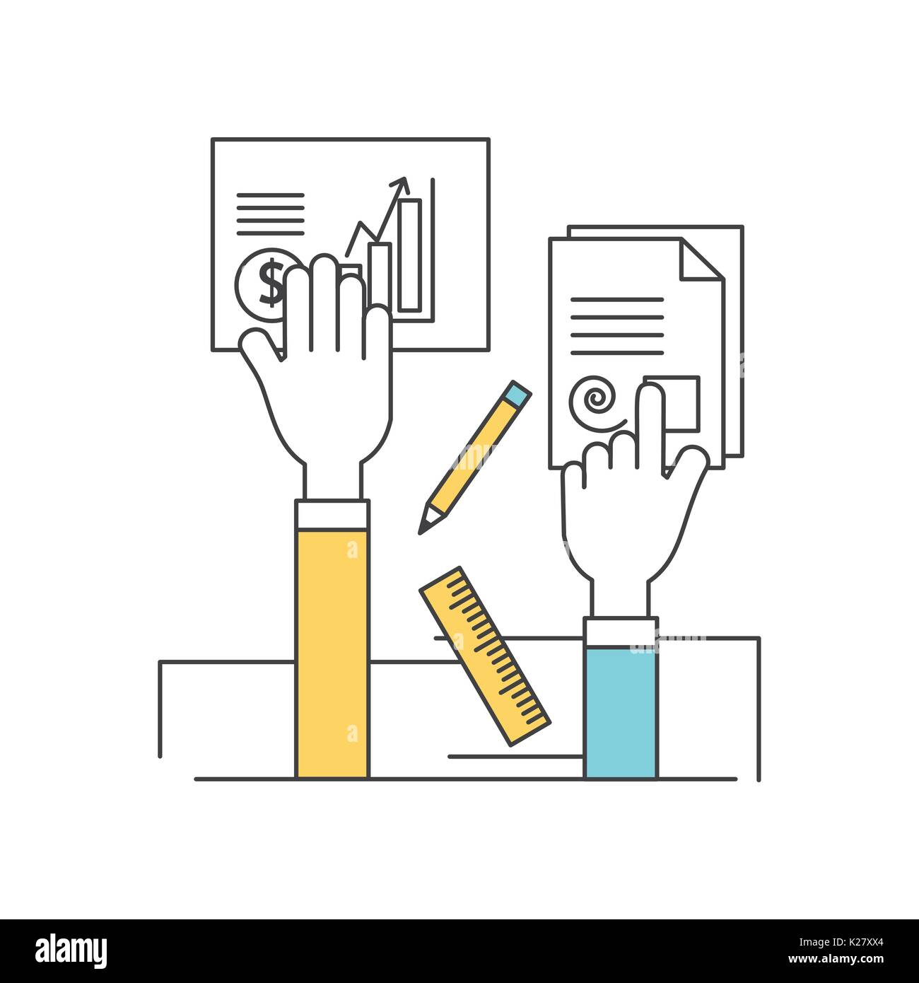 process ideas to creative imagination and innovation vector ...