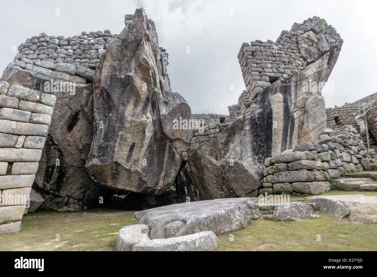 The Temple of the Condor Machu Picchu Peru Stock Photo - Alamy