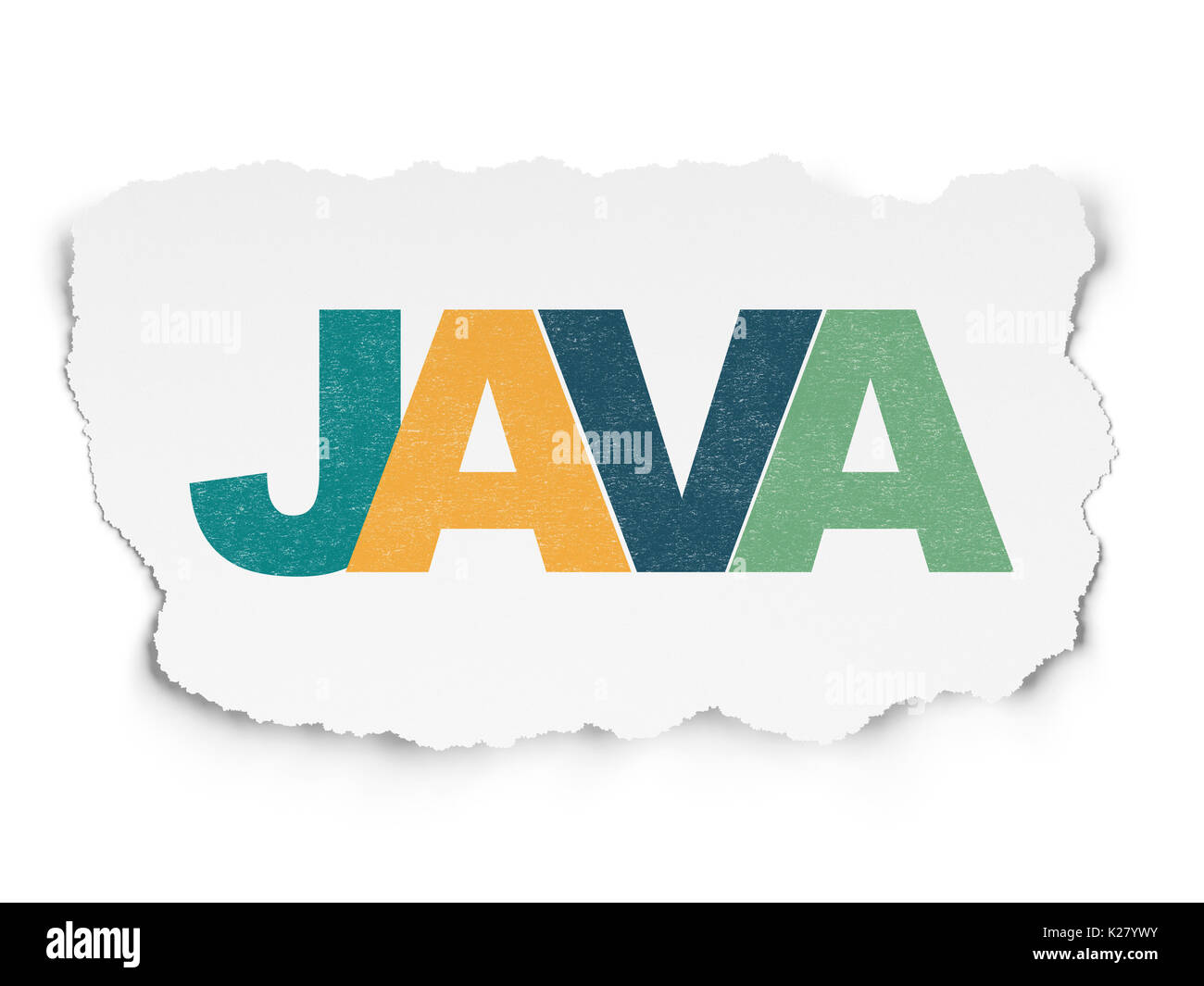 Programming concept: Java on Torn Paper background Stock Photo - Alamy