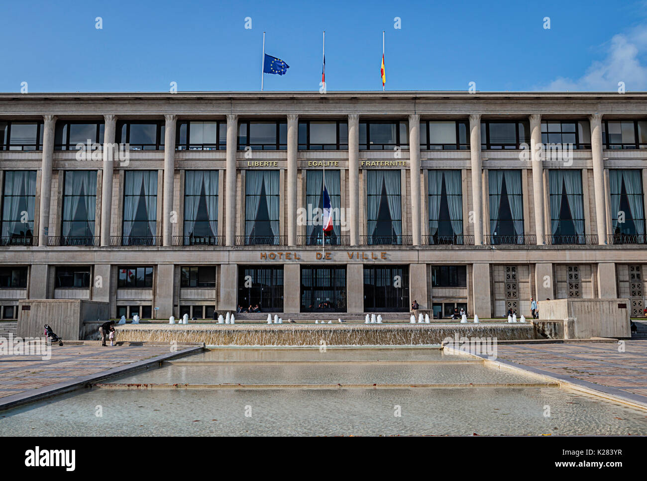Hotel de Ville, Le Havre, France Stock Photo Alamy