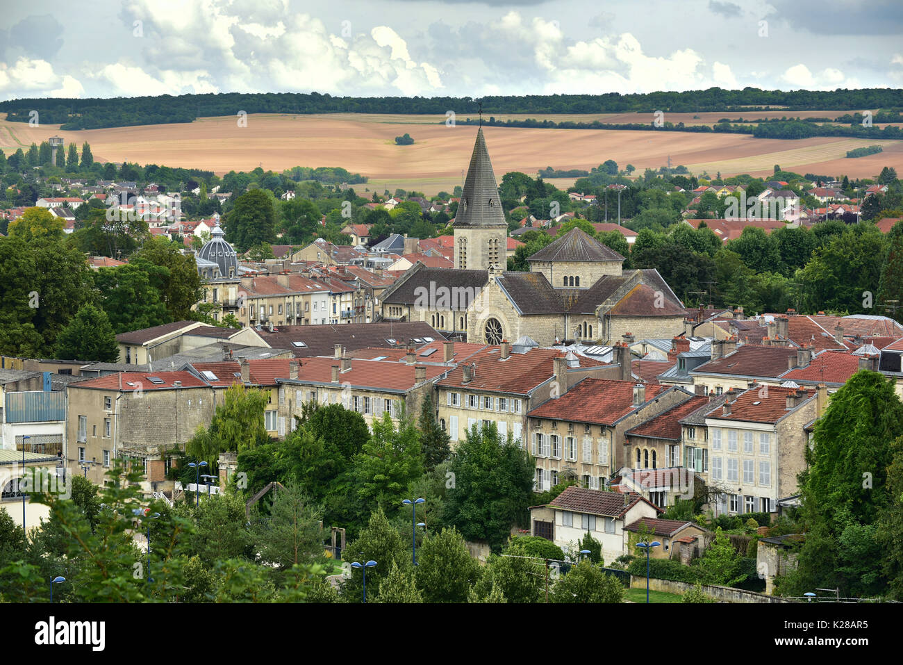 Panorama at the town of Verdun, France Stock Photo - Alamy