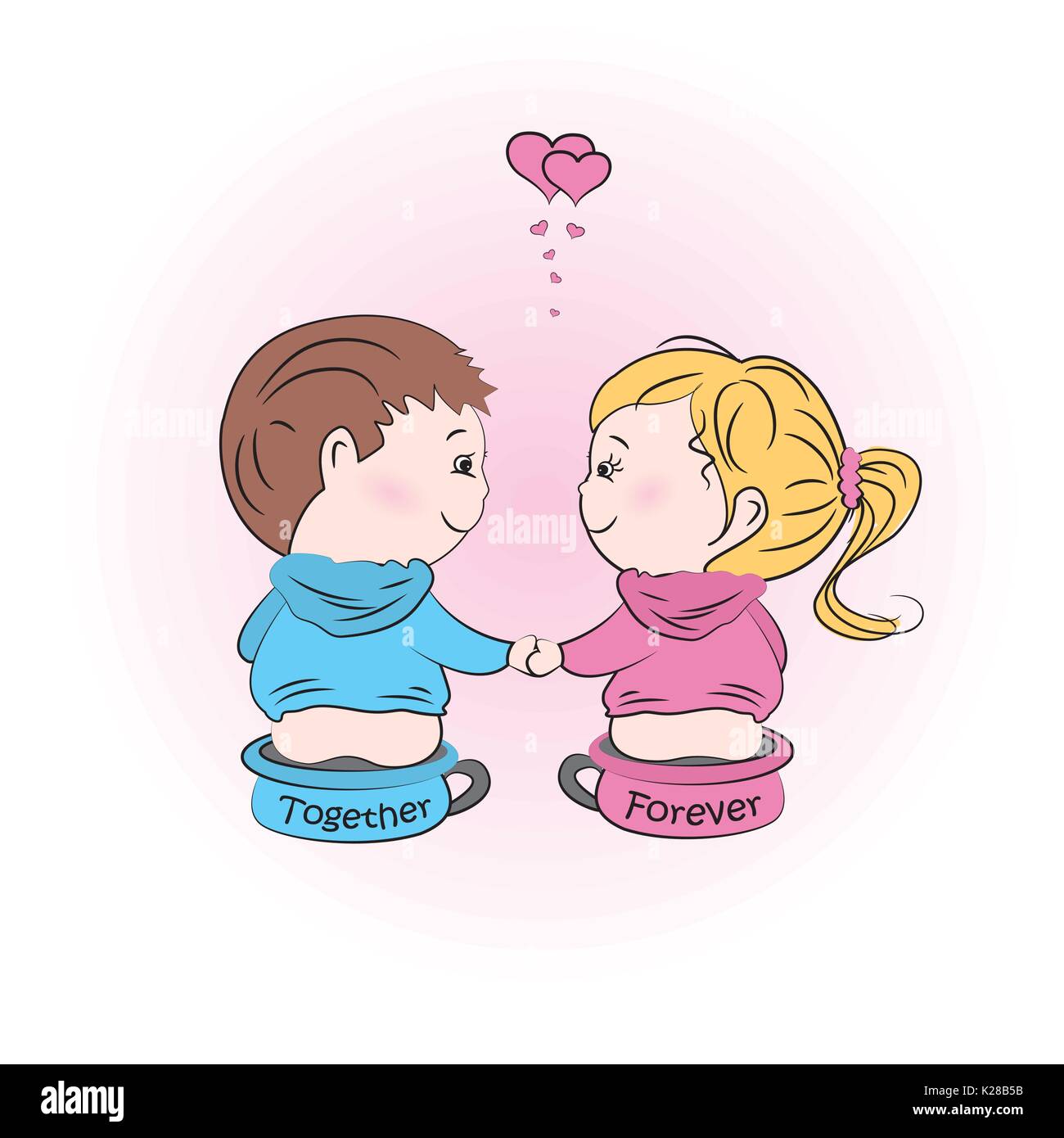 Vector Valentine S Day Illustration With Boy And Girl Greeting Card Stock Vector Image Art Alamy Vector Valentine S Day Illustration With Boy And Girl Greeting Card Stock Vector Image Art Alamy
