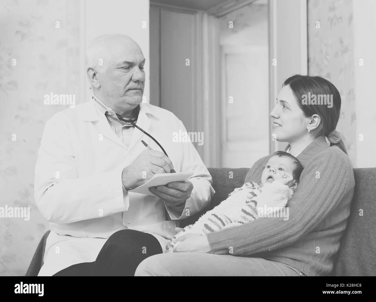 Pediatrician Black and White Stock Photos & Images - Alamy