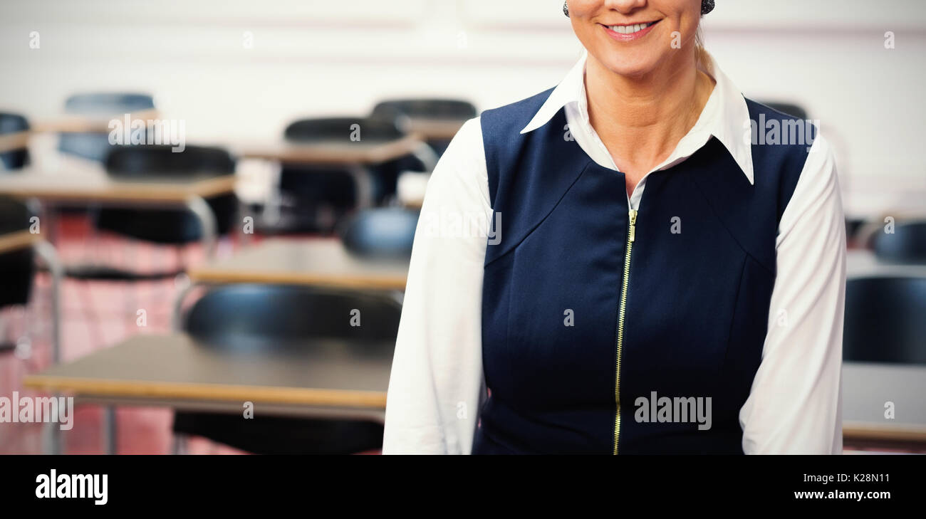Female teacher in class room hi-res stock photography and images - Alamy