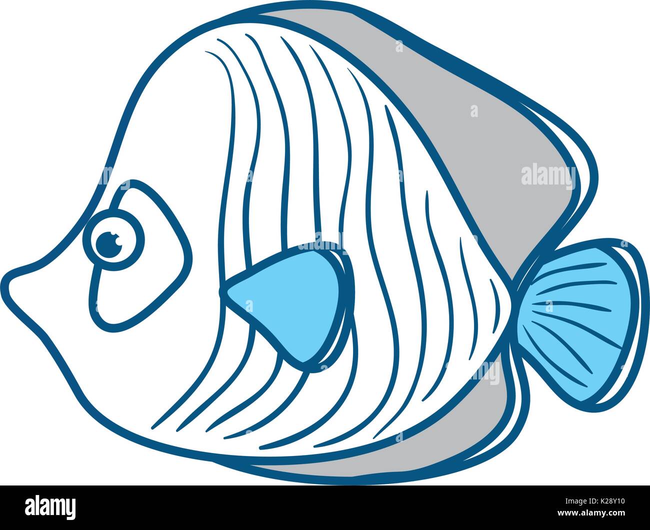Cute fish cartoon Stock Vector Image & Art - Alamy