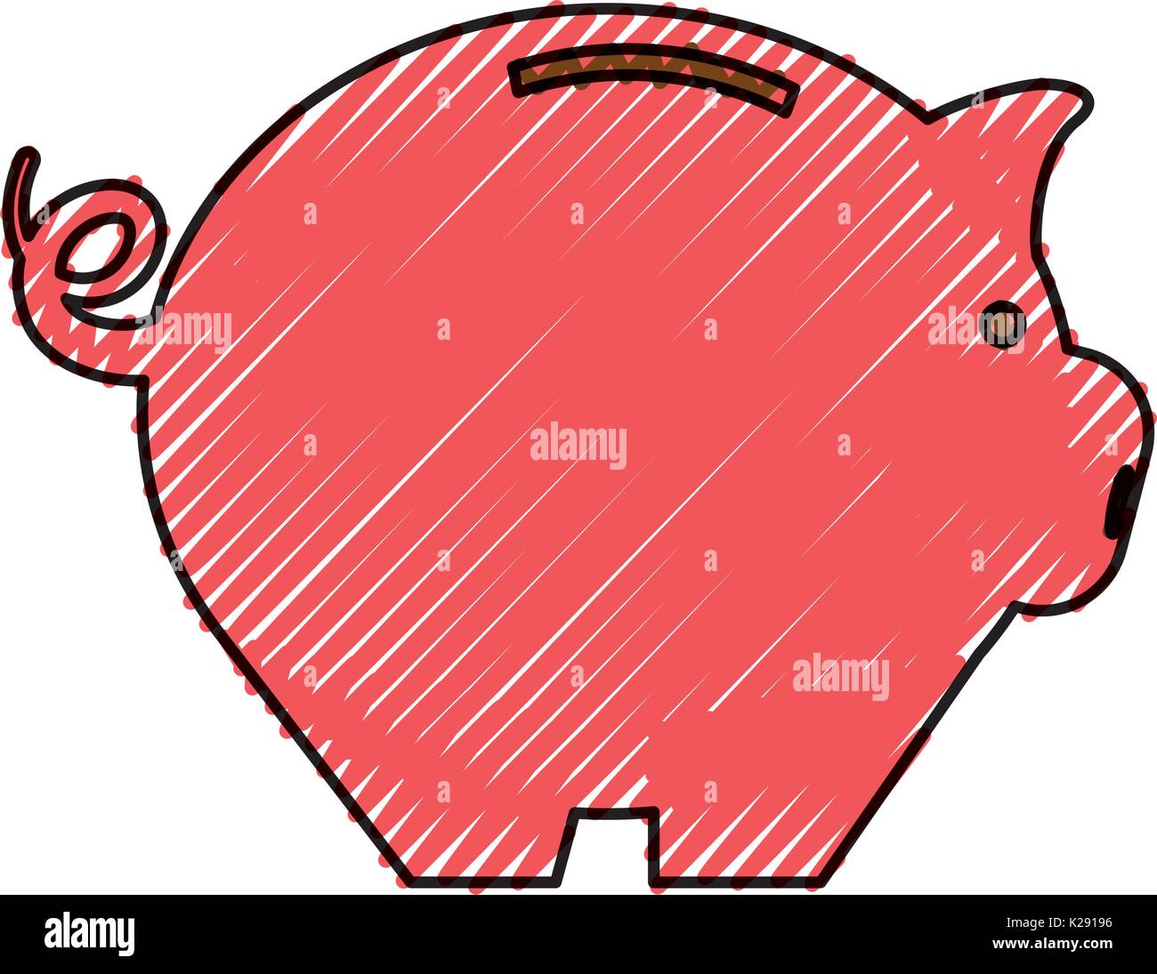 Piggy Saving Money Stock Vector Art Illustration Vector Image - piggy saving money