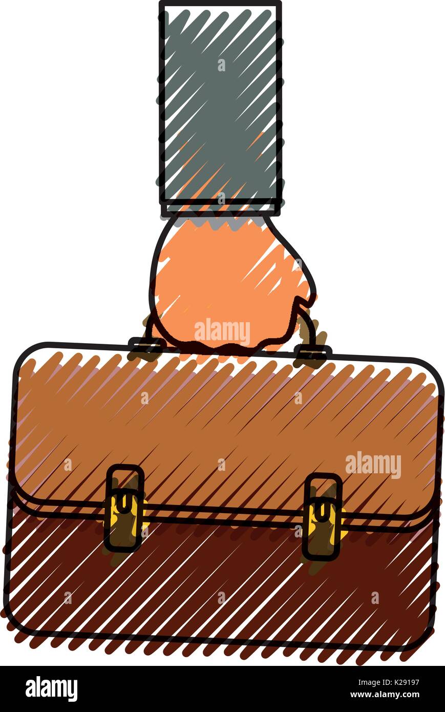 Business briefcase isolated Stock Vector