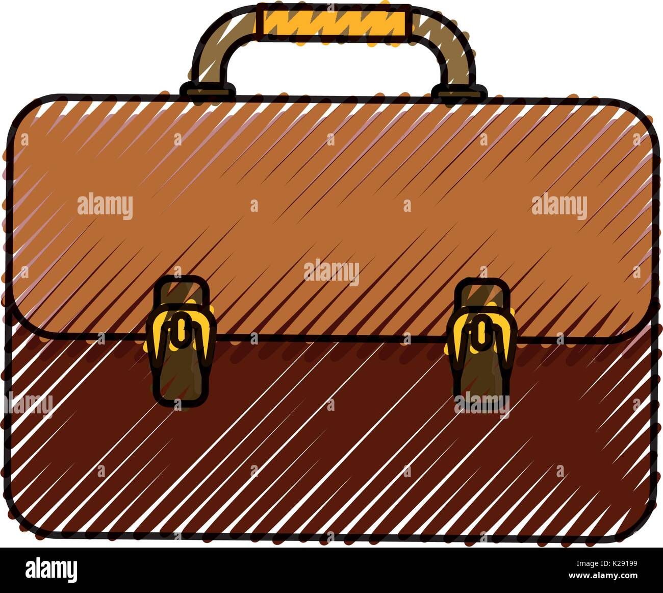 Business briefcase isolated Stock Vector