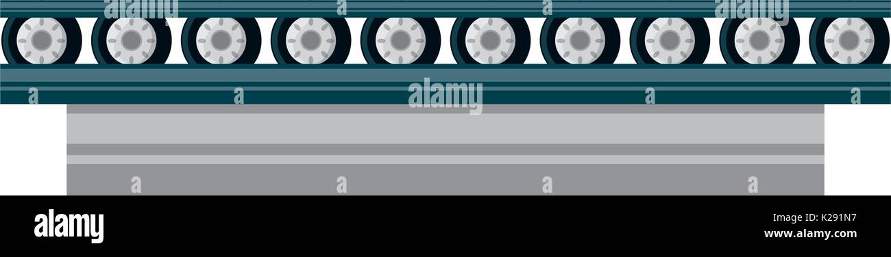 band conveyor equipment Stock Vector