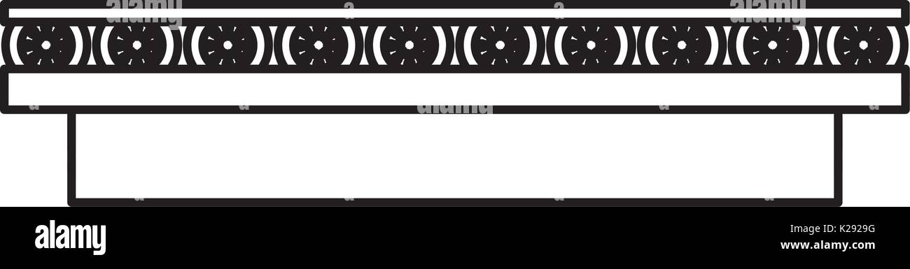 band conveyor equipment Stock Vector